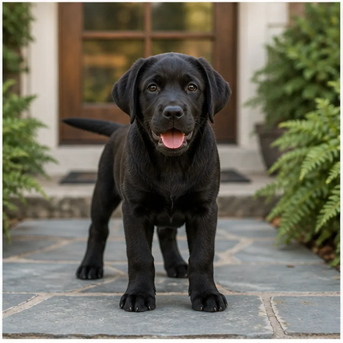 Shadow the black Labrador puppy