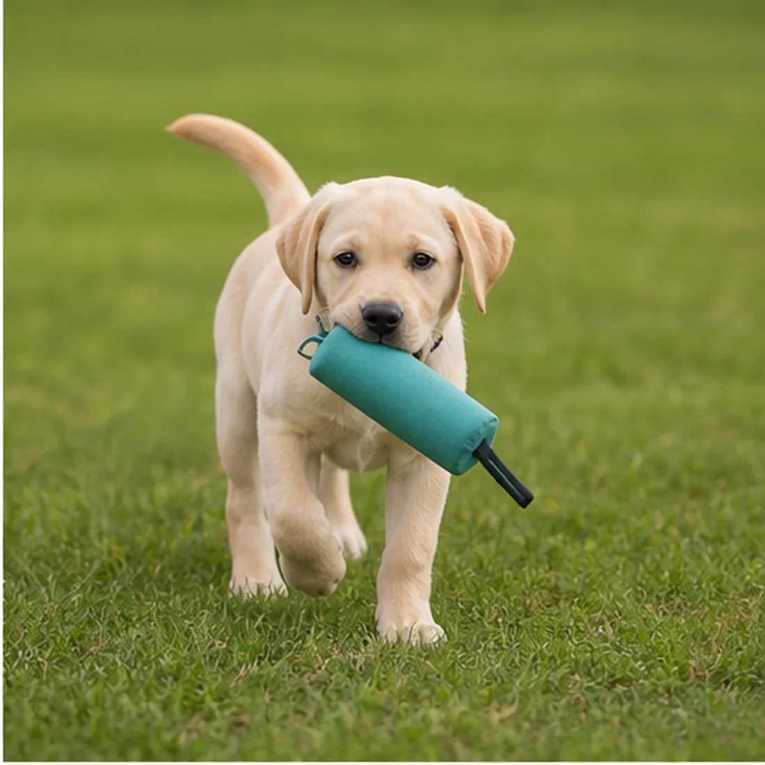 Labrador puppy behavior and retrieving practice