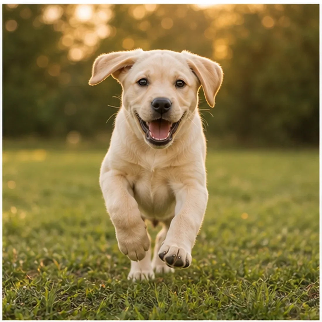Sunny the yellow Labrador puppy